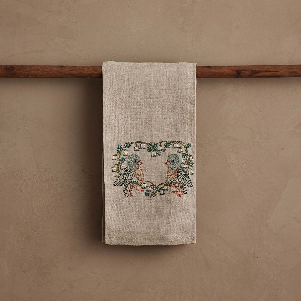 Lily Love Birds Tea Towel