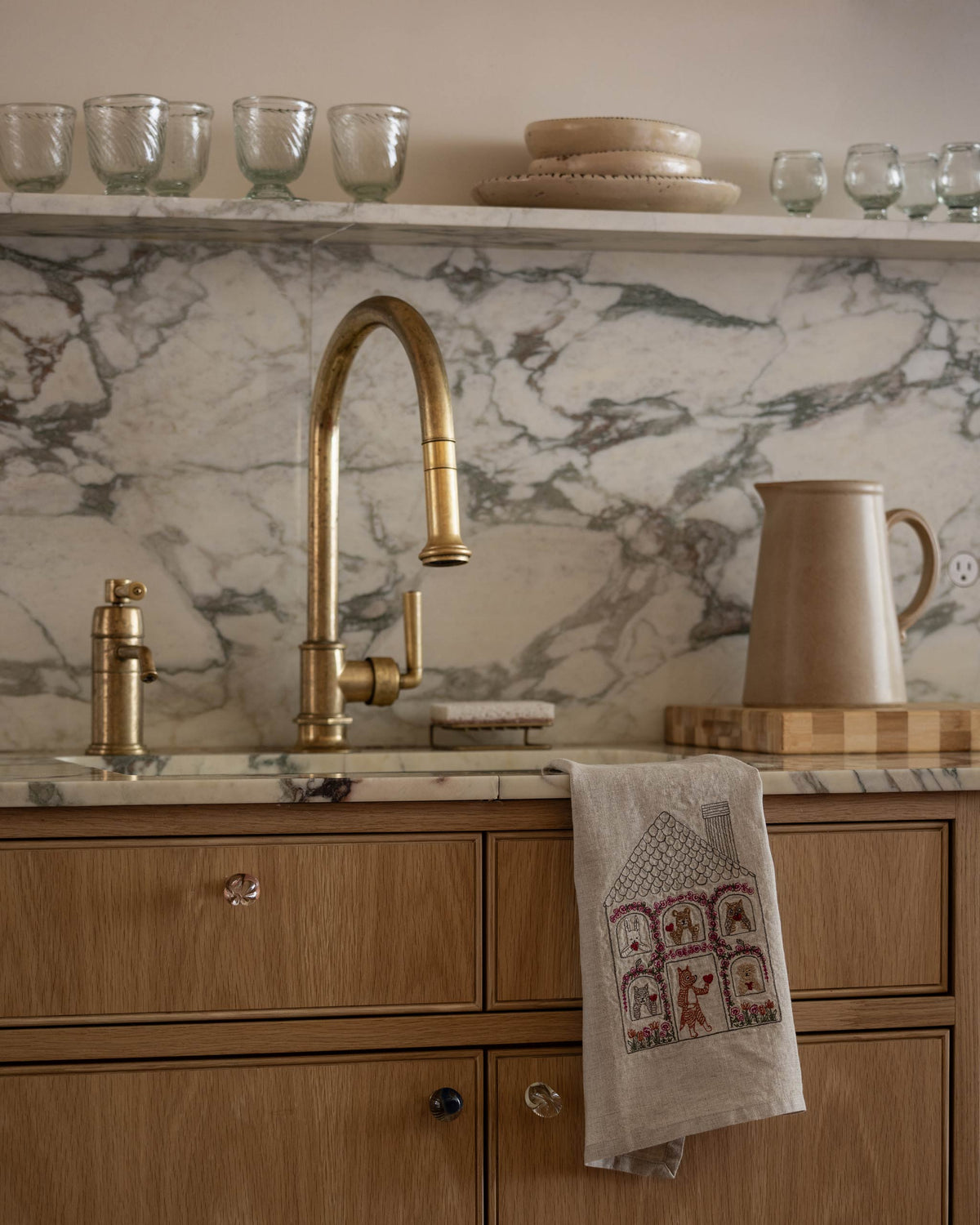 Home is Where the Heart is Tea Towel